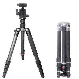 Soporte de trípode de fibra de carbono ligero de 1500mm de altura profesional para cámara DSLR <span class=keywords><strong>ESOL</strong></span> monopié de teléfono móvil - Product Image 1
