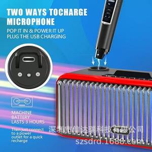 SD319PRO Sans fil <span class=keywords><strong>pour</strong></span> haut-parleur 5.0 LED RVB Téléphone portable <span class=keywords><strong>TV</strong></span> Portable Bureau <span class=keywords><strong>Karaoké</strong></span> Double microphone <span class=keywords><strong>Appareil</strong></span> tout-en-un - Product Image 4