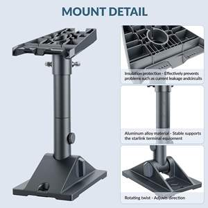 Support de parabole en aluminium moulé robuste, base de toit réglable pour camping-car et bateau, support anti-corrosion pour Starlink Gen 3 - Product Image 5