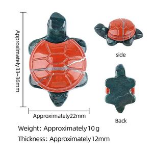 Artisanat en cristal naturel en gros, fait main, tortue en cristal mélangé (améthyste, quartz rose, calcite <span class=keywords><strong>jaune</strong></span>, <span class=keywords><strong>aventurine</strong></span> verte) pour cadeaux - Product Image 5