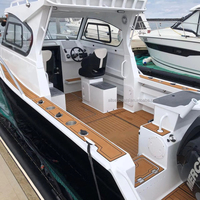 Bateau de pêche sportif à grande vitesse en alliage d'aluminium de 7,5 m (25 pieds) avec cabine pour la pêche
