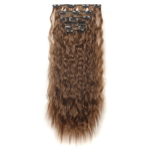 Extensiones de Cabello Humano, Peluca Larga y Rizada, Juego de Seis Piezas, Volumen Natural sin Costuras, para Cualquier Forma de Rostro - Product Image 3