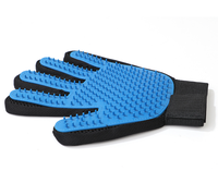 Gant de Massage et Toilettage pour Animaux, Cinq Doigts, Épilation, en Silicone pour Chien et Chat, Lavage et Brossage