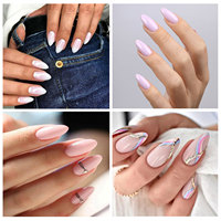 Hanyi Pointes d'ongles liquides souples de haute qualité 600 pièces 12 tailles par boîte Couverture complète Extension Gel Court Stiletto LED Vegan Non-toxique