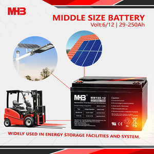 Mhb-Batería de Ácido Plomo Agm para Almacenamiento de Energía en el Hogar, Larga Vida Seca Solar, 12 V, 100Ah, 12 V, <span class=keywords><strong>Optima</strong></span>, con <span class=keywords><strong>Precio</strong></span> - Product Image 4