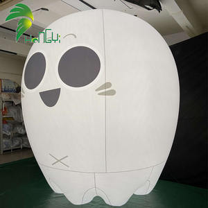 ฮาโลวีนสวนสนุกตกแต่งสีขาวน่ากลัวพองผี LED <span class=keywords><strong>Ghostbusters</strong></span> พองสําหรับกิจกรรมกลางแจ้ง - Product Image 6