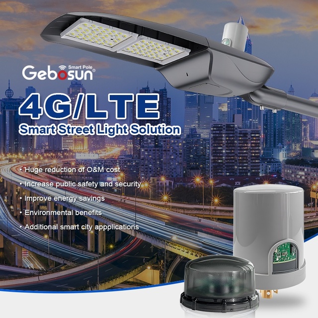 Wireless Control Nema/Zhaga 4G/LTE Solution Smart Street Lighting IOT Smart City Led Street Light Control System