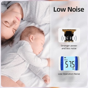 Recortadora Eléctrica Inalámbrica Recargable por USB de Acero Inoxidable T9 para Cabeza Rapada, 0 mm, para Hombre, con Soporte en Inglés para Uso en Hoteles - Product Image 5