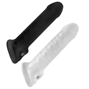 2021 Sản Phẩm Mới Cock Vòng Tay Áo TPE Dương Vật Bìa Extender Bao Cao Su Người Đàn Ông Lớn Dildo Chậm Trễ Dương Vật Tay Áo