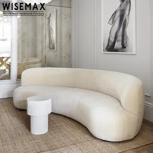 Wisemax ריהוט נורדי עיצוב רהיטים לבית ספות בד סלע מעוקל קומה זרוע נמוכה ספות מודולריות