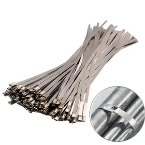 Alta calidad profesional China proveedor de acero inoxidable Metal Cable Zip Tie con grado 304