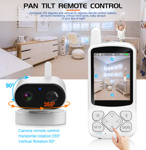 Moniteur vidéo pour bébé avec écran IPS de 2,8 pouces, vision nocturne 720P, <span class=keywords><strong>audio</strong></span> bidirectionnel, 2,4 GHz FHSS, best-seller - Product Image 1