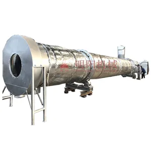 Sawdust drying machine humidity reduce processing sawdust rotary drum dryer