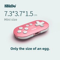 Manette de jeu sans fil 8Bitdo Zero 2 pour Switch/Windows/Android/macOS/Steam/Respeberry Pi Mini Controller Joystick 80EJ
