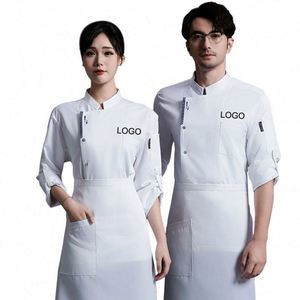 Chaqueta de Chef Personalizada con Logotipo, Uniforme de Cocina para Restaurante, Verde, con Malla, para Hombre, Chaqueta de Chef Personalizada con Logotipo, para Mujer, Rosa - Product Image 1