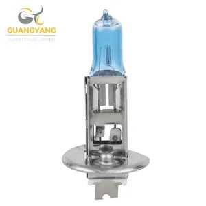 Usine h1 12v 55w bleu p14.5s lampe en acier inoxydable auto ampoules halogènes