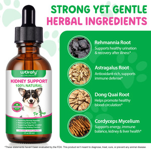 I fluidi corporei con equilibrio WORAFY supportano la minzione regolare integratore per la salute dei reni <span class=keywords><strong>cani</strong></span> Drop per animali domestici - Product Image 4