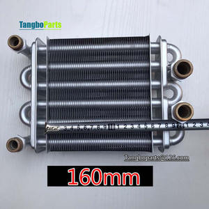 Accesorios para calderas de Gas LPG NG, intercambiador de calor de cobre de doble tubo de 160mm para reemplazo de <span class=keywords><strong>caldera</strong></span> de Gas Ferroli Bosch <span class=keywords><strong>Vaillant</strong></span> Vanward - Product Image 2