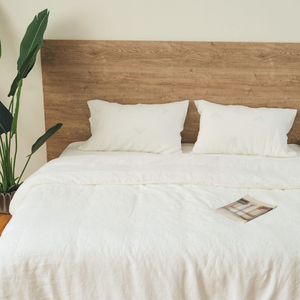 Housse de couette en lin teint en fil, lin pur <span class=keywords><strong>belge</strong></span>, ensemble housse de couette et couette en lin, taille California King - Product Image 4