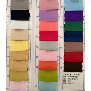 A223 all'ingrosso tessuto di raso crêpe Plain Like-tessuto di seta tinto 100% poliestere tessuto di seta per il vestito in magazzino - Product Image 6