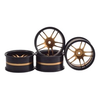 Jantes en alliage d'aluminium OEM 4 pièces pour voiture de course RC 1/10, pièces de mise à niveau pour le drift et le touring, HSP HPI Himoto Kyosho Sakura