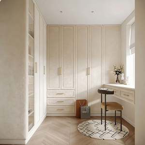 Armoire ouverte moderne blanche fabriquée en usine BALOM, sur mesure, intégrée, pour l'ameublement de la maison - Product Image 4