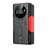 Kit de démarrage portable 6 en 1 avec compresseur d'air, gonfleur de pneus, batterie externe et booster de batterie pour voitures, camions et SUV