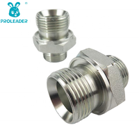 Raccord de tuyauterie hydraulique en acier forgé plaqué zinc 1CB 1DB, adaptateur de filetage métrique 16 mm, connecteur de filetage G1/4 BSP, adaptateur de raccord