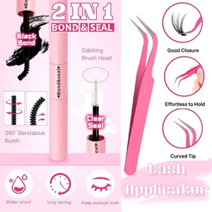 Anrolash Bestseller transfrontalier Style européen et américain <span class=keywords><strong>Cils</strong></span> synthétiques 80D DIY Volumineux en grappe unique - Product Image 4