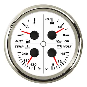 85mm mechanische Generatoren Diesel tank Kraftstoffs tand PSI Volt Temp vier in 1 Spur