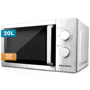 Grunkel Forno a Microonde 20L con Grill in Acciaio Inox 700W - Product Image 1