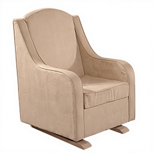 Fauteuil inclinable pivotant moderne et écologique, structure en bois et PU, revêtement en tissu, mobilier de salon pour la maison - Product Image 2