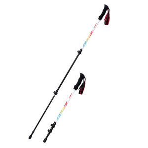 Lightweight Telescopic Trekking Poles Aluminum Alloy 3 Sections Outdoor Hiking Gear - Product Image 2