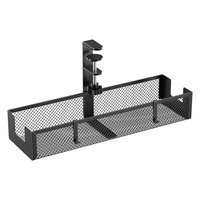 CC11-15-1 Vente en gros Panier de rangement en maille métallique pour câbles sous le bureau, fixation sans perçage par pince, organisateur de fils et rangement pour multiprises