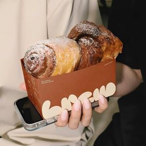 Cajas Rígidas Personalizadas para Empacar Alimentos, para Pasteles, Donas y Postres, Reciclables, con Logotipo <span class=keywords><strong>de</strong></span> Marca, Caja <span class=keywords><strong>de</strong></span> Papel para Llevar Aperitivos y Pastelería - Product Image 4