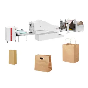 Yugong saco de papel para compras quadrado, máquina de fazer papel totalmente automática com alça