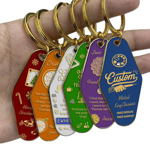 <span class=keywords><strong>Porte</strong></span>-clés métal tendance vintage plaqué or <span class=keywords><strong>Porte</strong></span>-clés personnalisé numéro d'hôtel et <span class=keywords><strong>de</strong></span> motel émaillé pour Chaveiro <span class=keywords><strong>De</strong></span> Metal - Product Image 4