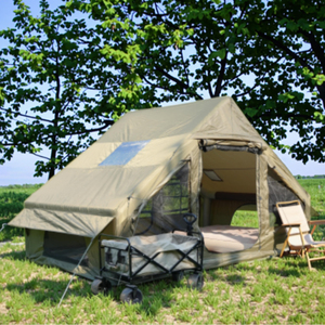 <span class=keywords><strong>Tente</strong></span> de camping <span class=keywords><strong>gonflable</strong></span> entièrement automatique, imperméable, respirante, en tissu Oxford quatre saisons, double couche, portable, luxe, extérieur - Product Image 1