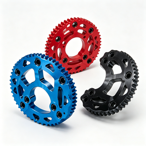 Piñones Traseros de Aluminio CNC de Alta Resistencia, Piezas de Motocicleta de Aluminio Anodizado para Piñones de Motocicletas - Product Image 1
