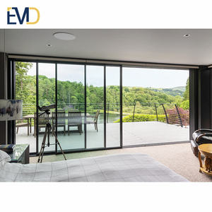 Puerta Corredera Grande para Patio con Marco de Aluminio y Vidrio Silencioso, Puerta Interior de Aleación de Aluminio, Servicio OEM Disponible - Product Image 5