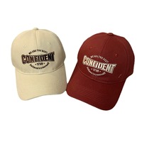 Gorra de Béisbol de Copa Semirrígida, Cuatro Estaciones, 100% Algodón, 6 Paneles, Unisex, Deportiva, Vintage, Bordado Tridimensional, Transpirable, Personalizable