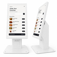 Ordinateur de point de vente Sinmar 24 pouces, écran tactile pour restaurant, PC tout-en-un, terminal de commande et de paiement en libre-service