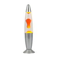 Lampe à lave phosphorescente, éclairage d'ambiance orange, personnalisable, options de prise EU/UK, veilleuse de chambre en aluminium