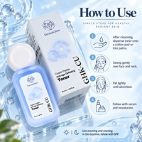 Tonique facial au peptide de cuivre bleu GHK-Cu fermenté, raffermissant, anti-âge, hydratant, resserrant les pores, réparateur de la peau