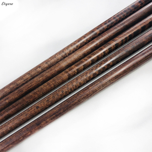 Chyone 12mm/13mm 12pcs laminado teñido rizado de madera de arce con carbono core dentro carom señal del eje hecho a mano de billar del eje - Product Image 3