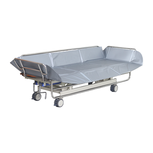 <span class=keywords><strong>Chariot</strong></span> de <span class=keywords><strong>douche</strong></span> médical en acier inoxydable pour personnes à mobilité réduite, lit complet inclinable et relevable manuel pour hôpitaux, maisons de retraite et personnes âgées - Product Image 1