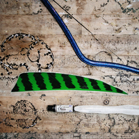 Plume d'aile droite de 5 pouces en plumes de dinde naturelles coupées, pour le montage de flèches DIY avec pointe en acier de bambou, accessoires de chasse et de tir