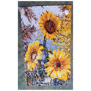 Schomex personalizado hecho a mano moderno mármol piedra mosaico Mural arte Floral pintura para Villa pared decorativa al por mayor parquet - Product Image 2