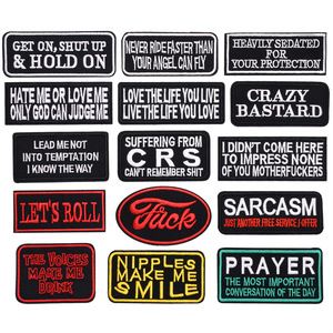 Patchs brodés à coudre ou à repasser, motifs variés, style punk, streetwear, <span class=keywords><strong>rebelles</strong></span>, DIY, durables, pour vêtements, sacs, gilets - Product Image 6