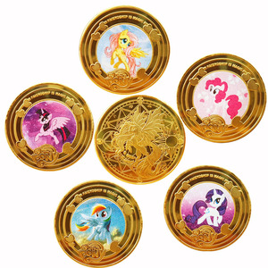 Monedas <span class=keywords><strong>de</strong></span> Metal Doradas Personalizadas al por Mayor con Diseño <span class=keywords><strong>de</strong></span> Pony Americano, Chapadas en Oro, Fundidas a Presión, Impresas con Tipografía, para Coleccionar y Regalar - Product Image 1